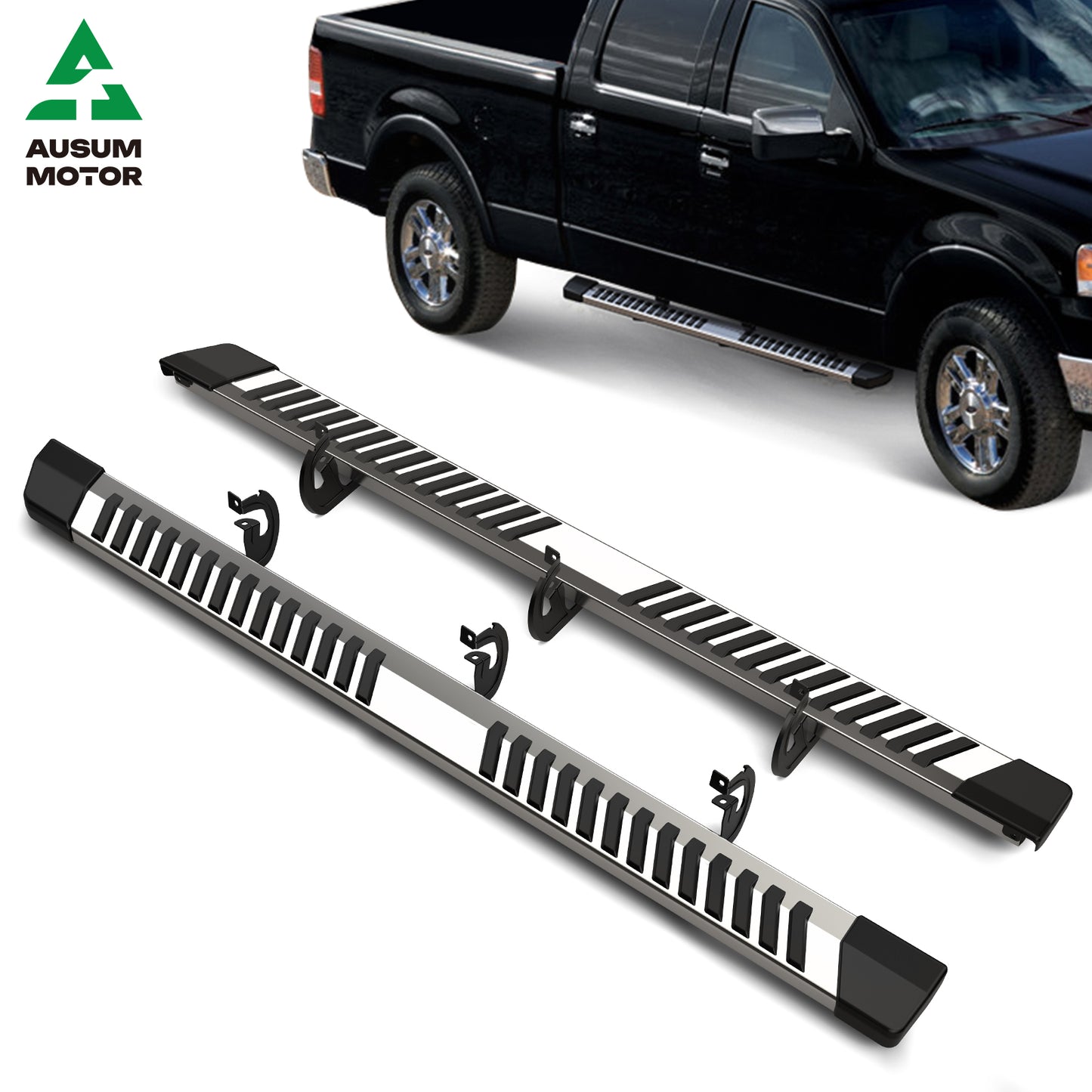 Running Boards 6.5" for 2004-2014 Ford F150 Crew Cab Side Steps Bar Nerf Bars SR