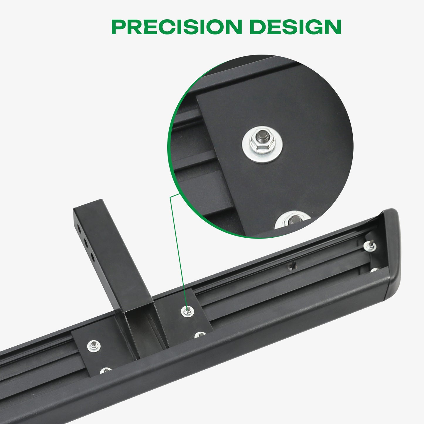 Fit 2-Inch Receiver Trailer Towing Hitch Step Bar Rear Bumper Guard 34" X 11.4"