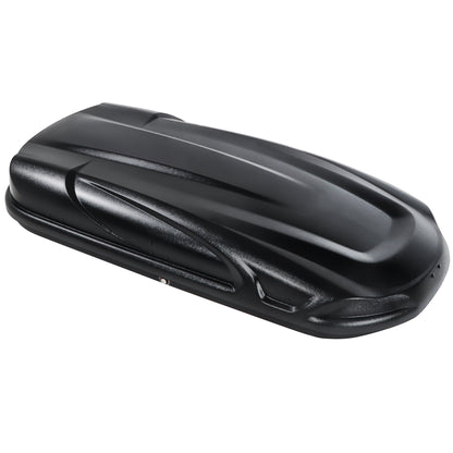 Rooftop Cargo Box 16 Cu. Ft. Car Top Cargo Carrier Roof Mount Storage Box W/ Key