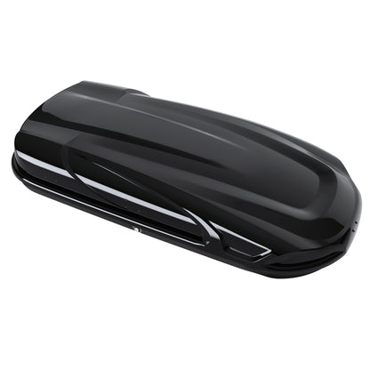 16 Cu. Ft. Rooftop Cargo Box Car Top Cargo Carrier Roof Mount Storage Box W/Lock