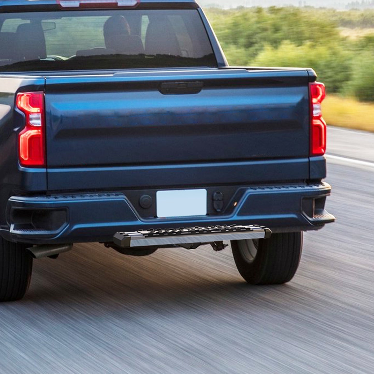 Fit 2" Receiver Trailer Towing Hitch Step Bar Rear Bumper Guard 33.5" X 12"