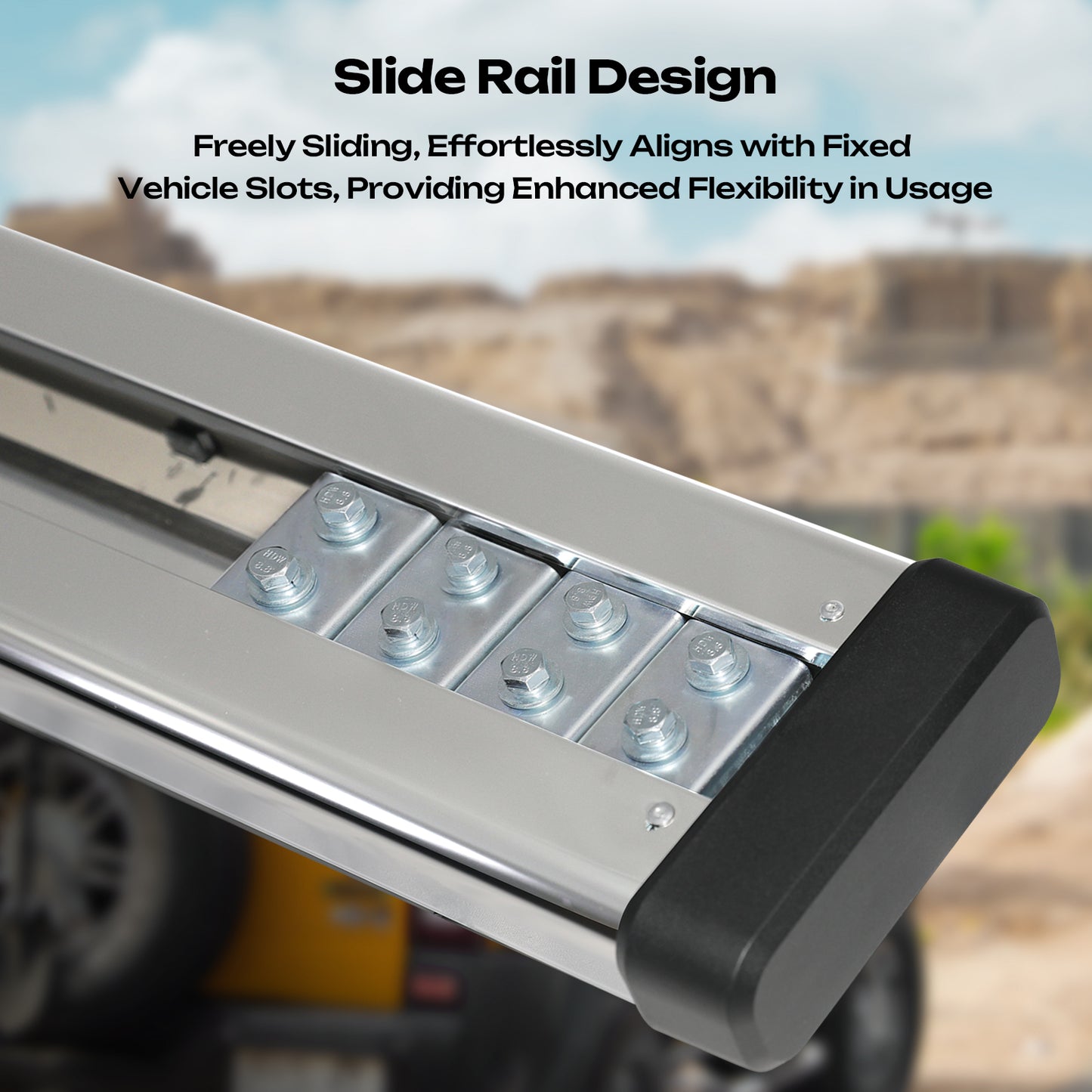 Running Boards 6.4'' For 2007-2019 Silverado Sierra 1500 Crew Cab Side Steps Bar