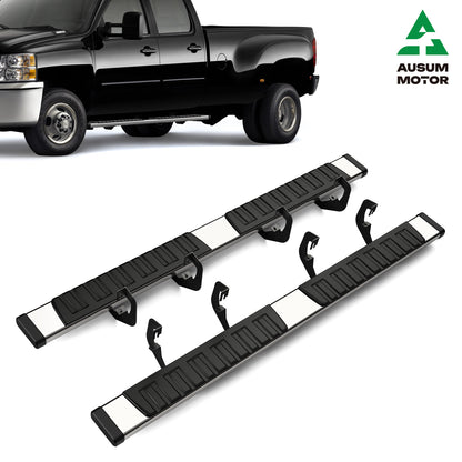 Running Boards 6.4'' For 2007-2019 Silverado Sierra 1500 Crew Cab Side Steps Bar