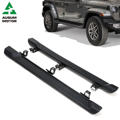 7.2" Running Boards For 2018-2024 Jeep Wrangler JL 4 Door Side Steps Nerf Bars